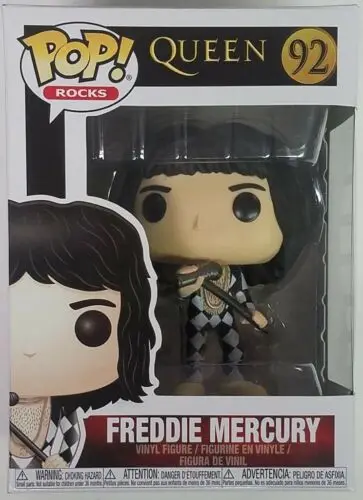 

Official Funko pop Rocks: Queen - Freddie Mercury Vinyl Action Figure Collectible Model Toy with Original Box