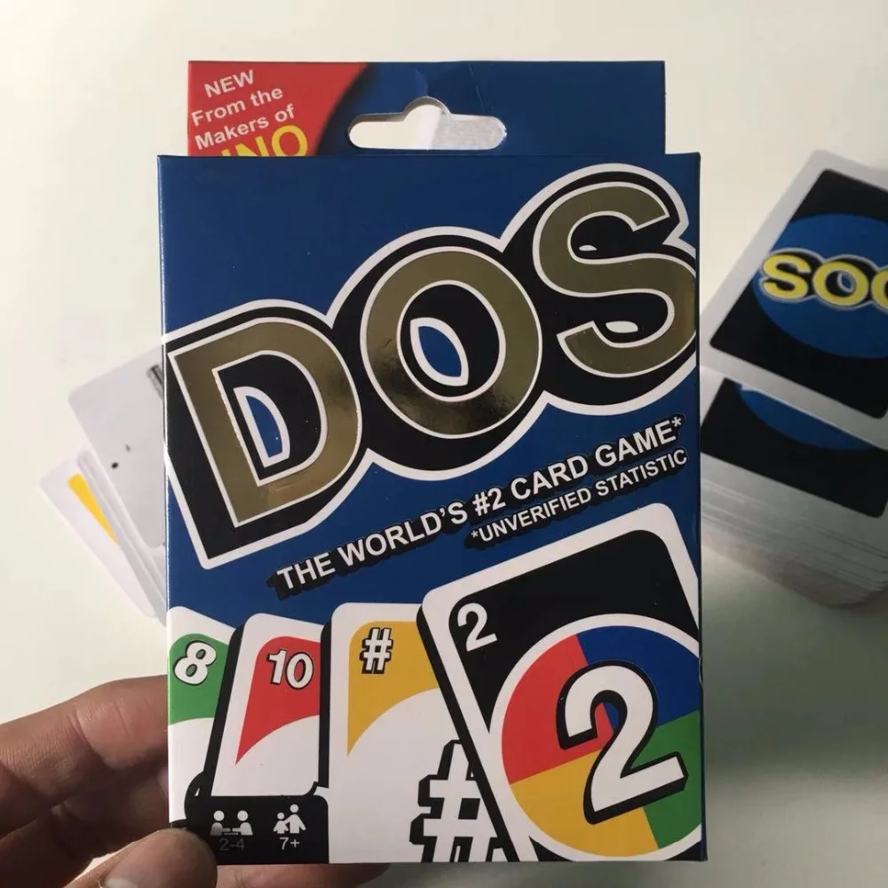 

DOS card and Standard Edition uno adult board game