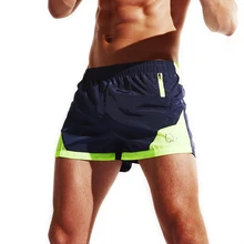 Мужские дышащие шорты для бега, лоскутные короткие штаны, спортивные мужские шорты, спортивная одежда для тренировок, Короткие штаны для тренировок