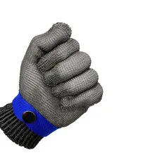 Безопасные устойчивые к порезам ударопрочные нержавеющие стальная металлическая сетка Мясник перчатки размер S высокая производительность уровень 5 Защита