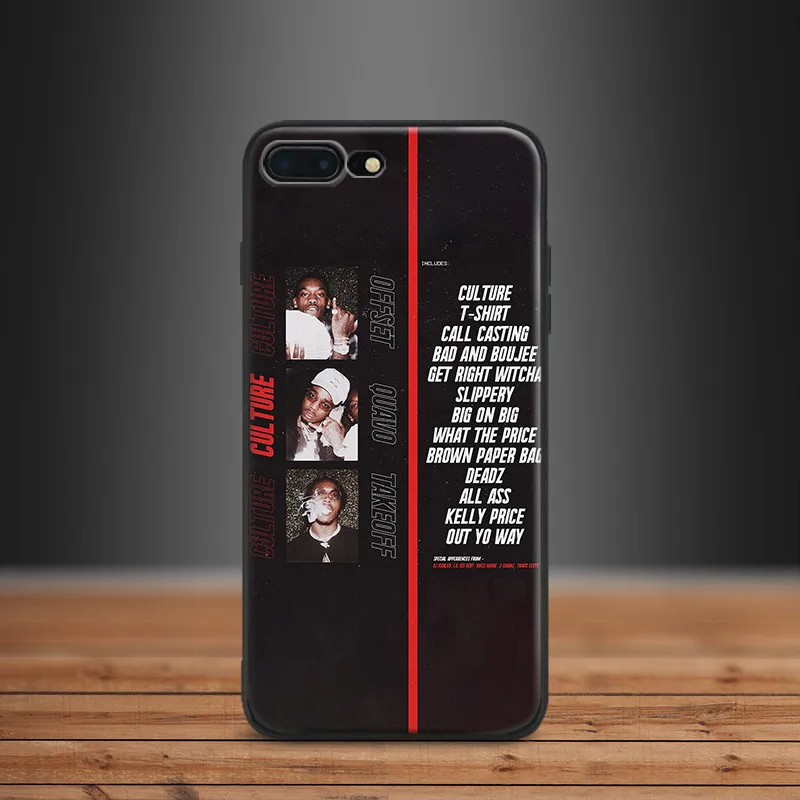 

Culture migos quavo offset takeoff Rap Soft Silicone Phone Case Cover Shell For Apple iPhone 5 Se 5s 6 6s Plus 7 8 7Plus 8Plus X