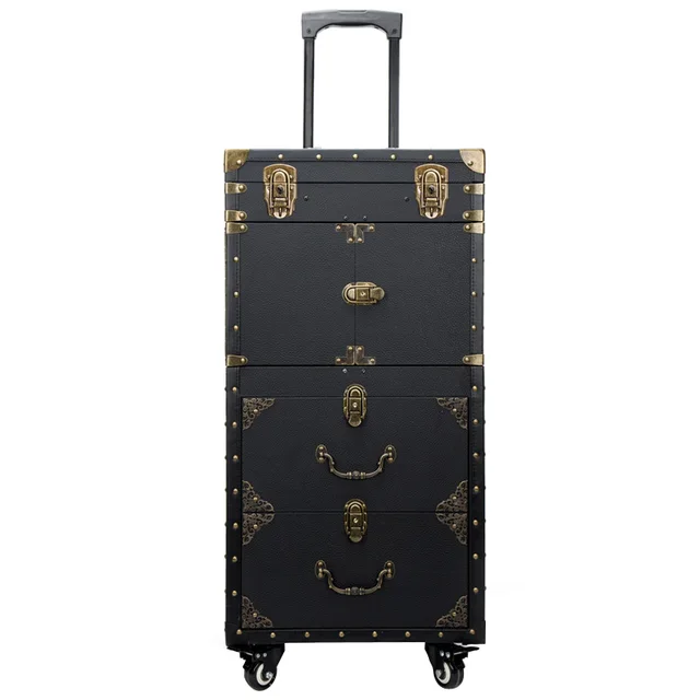 $US $227.49  New Women Trolley Cosmetic caseNails Makeup ToolboxDetachable Foldable Beauty Box on wheel Travel b