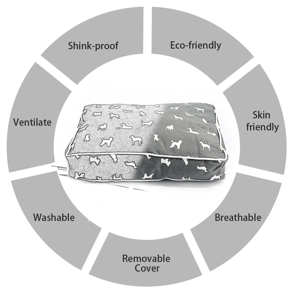 Прямоугольный Диван для домашних животных, собачьи матрасы-лежанки для маленьких, средних и больших собак, кошек, теплая Съемная кровать для собак, дом, питомник, моющиеся товары для домашних животных