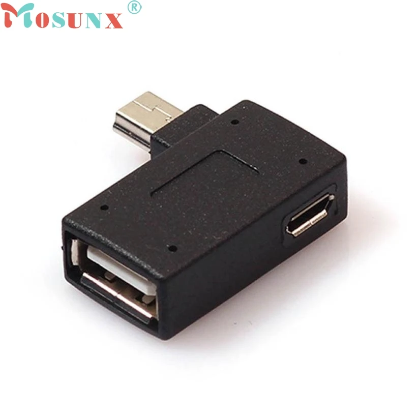 Ecosin2 Новое поступление 1 шт мини USB 2 0 хост адаптер OTG с питанием для сотового
