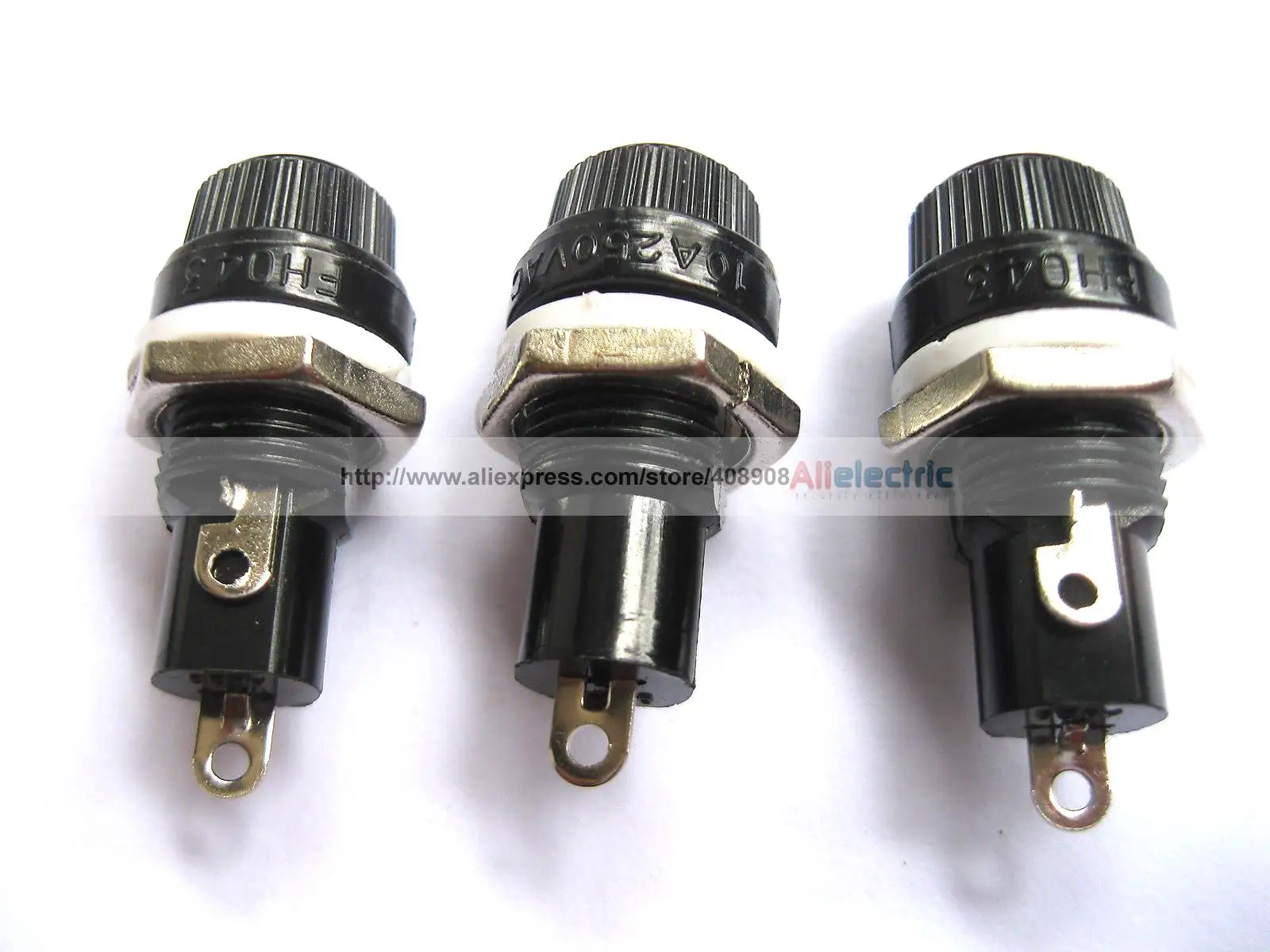 

40 Pcs FH043 10A 250V Fuse Holder Used for 5x20mm Fuse