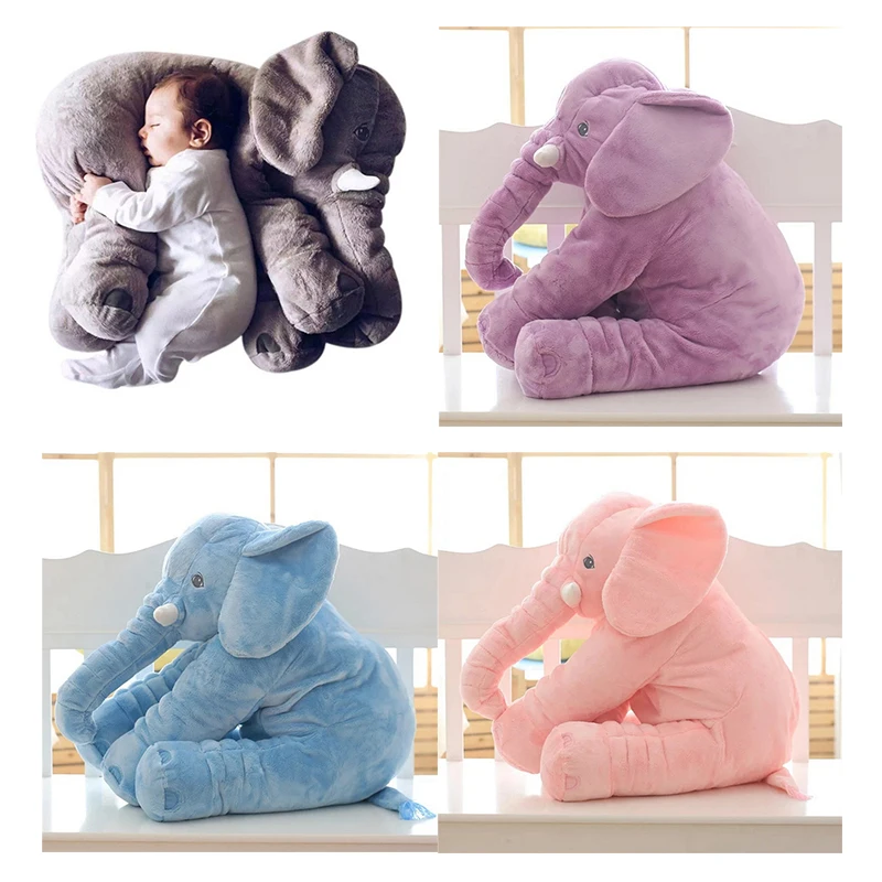40 см плюшевая игрушка-слон детский спальный спинки мягкие подушки слон кукла подарок на день рождения для детей