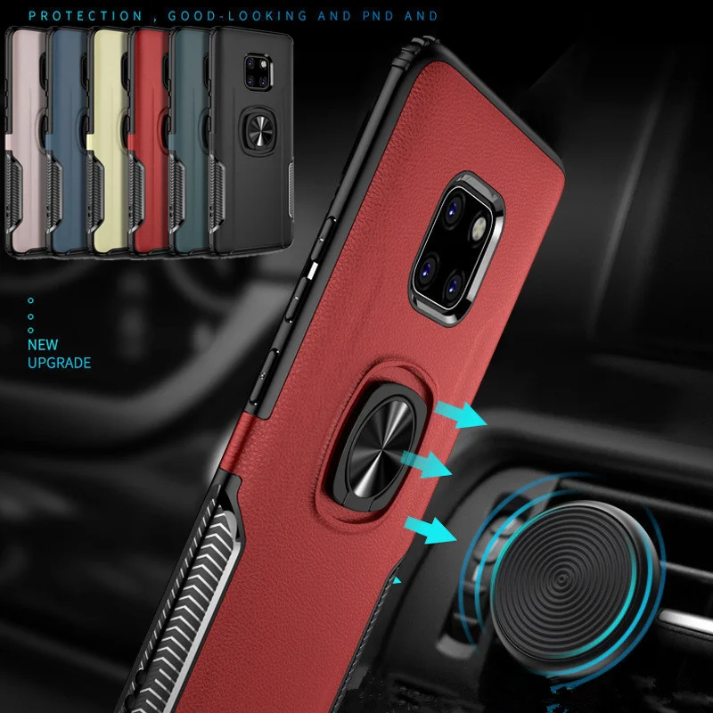 

For Huawei Mate 20 Pro Lite P20 Pro Case Luxury Magnetic Car Holder Cover For Huawei Nova 3 3i Armor Stand Case Honor 7X V10