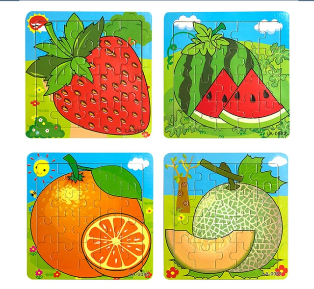 Rompecabezas madera para niños, 20 piezas, frutas, animales, Educación Temprana, juguetes de construcción, 24 estilos, se seleccionar, gran 2018 - AliExpress