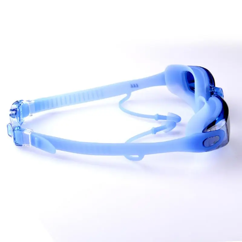 Профессиональные силиконовые плавательные очки Анти-туман УФ очки для плавания с наушником для мужчин и женщин водные спортивные очки