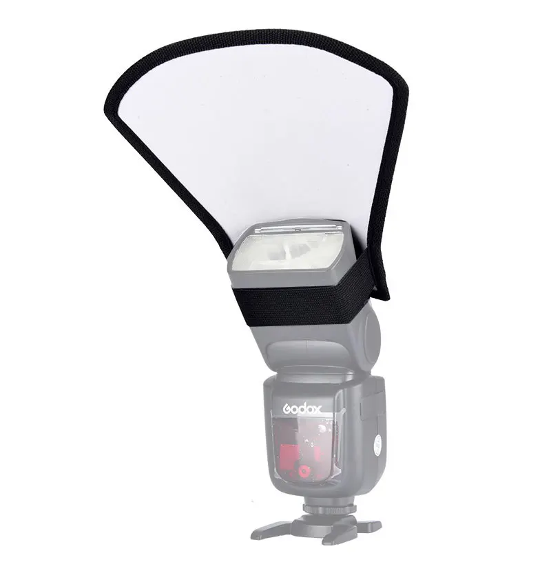 Universal Two-Side SilverWhite Camera Flash Diffuser Softbox Photo Flash Light Reflector (3)