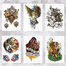 Beautiful Cute Sexy Body Art Beauty Makeup Cool Owl Waterproof Temporary Tattoo Stickers for Girls and