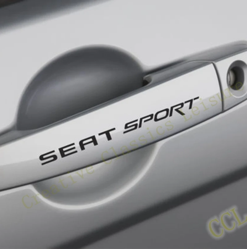 Car Door Handle Decals Stickers SEAT Sport , STICKER ADHESIVO DECAL