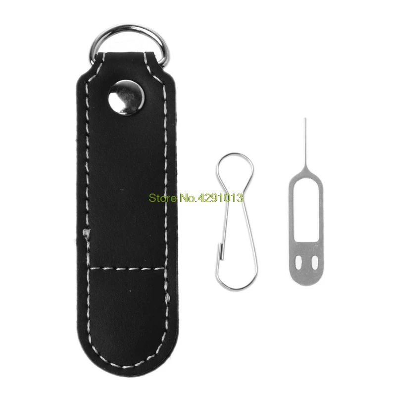 

Storage Bag Micro SD Memory Card Holder PU Leather Case Eject Pin Durable Drop Shipping Support
