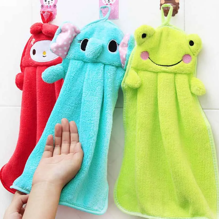 Animal Character Baby Hanging Towel Cute Animals Baby Children Hand