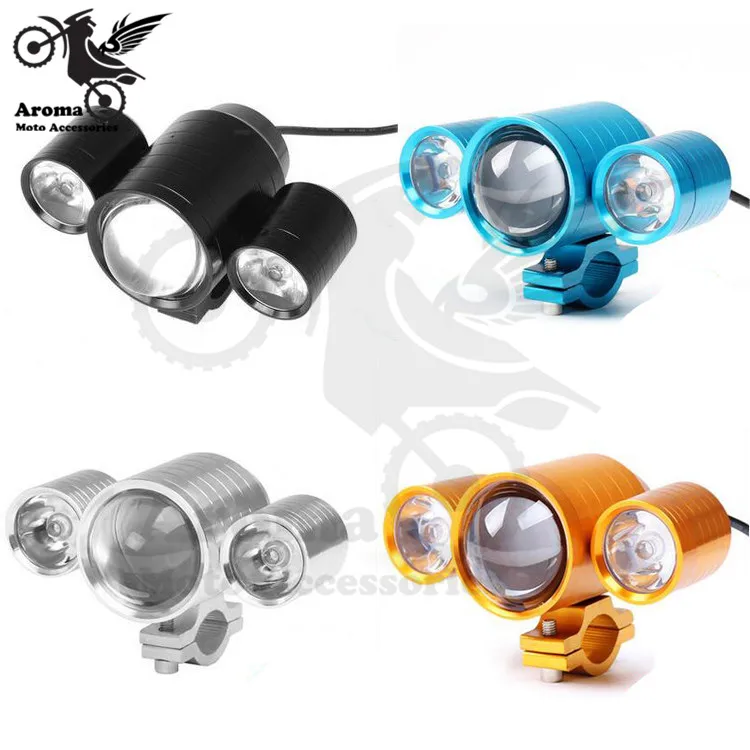 

2017 brand new with switch fog light spot light lamp scooter motorbike lighting extra moto additional light motorcycle headlight