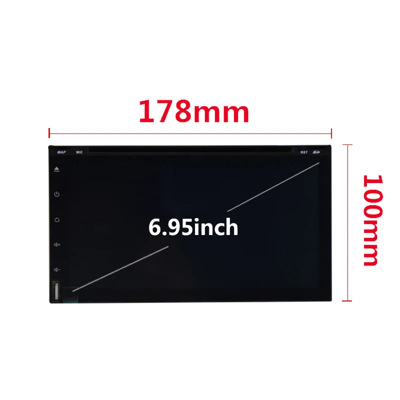 2 Din Android 9 0/9 автомобильный DVD Универсальный WIFI GPS BT OBD DAB + навигация Радио USB