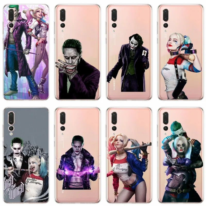 Отряд Самоубийц Джокер Харли Квинн чехол для телефона Huawei P8 P9 P10 P20 PLUS P30 lite PRO P