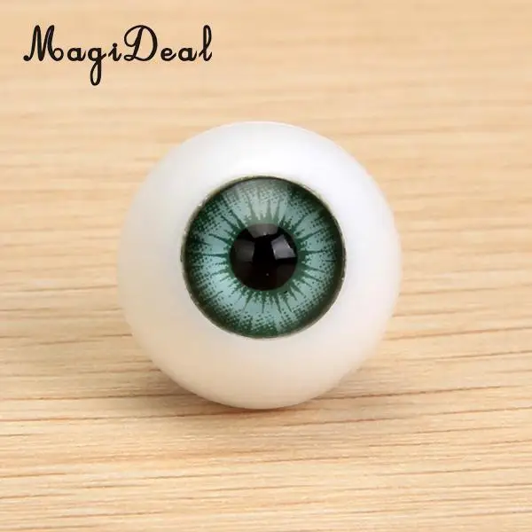 8Pcs/Pack Round Acrylic Doll Eyes Eyeballs for Dolls Plush Animal Toys Halloween Props DIY Craft Accs 16mm