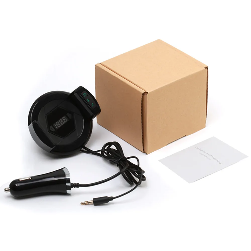 Bluetooth FM Transmitter Car Kit With USB Fast Car Charger Holder