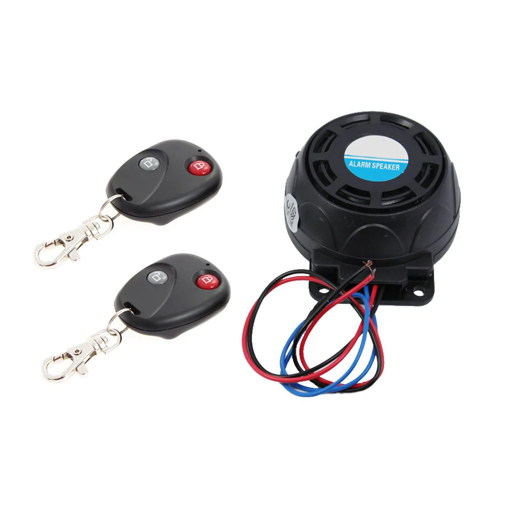 

2 Remote Controls Anti-theft Security System Motorcycle Alarm Vibration Lock Burglar Alarm Dual Remote Control Sensor