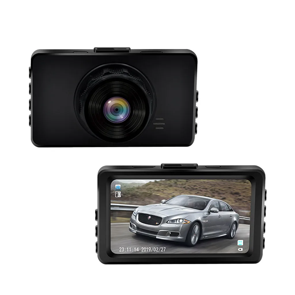 3-дюймовый Ночное видение Экран Видеорегистраторы для автомобилей автомобиля Камера 1080 P HD 170 градусов объектив Широкий формат Sprint Камера вождения видео Регистраторы
