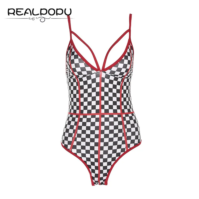 

Checkerboard Printed Striped Sexy Bodysuit Sleeveless Bodycon Backless Slim Jumpsuit Romper Beach Women Body Feminino Knitted