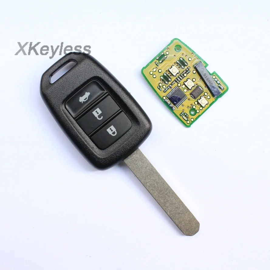 

2015 for Honda Civic, City, Greiz 3 button fob remote key control 433mhz with ID47 chip