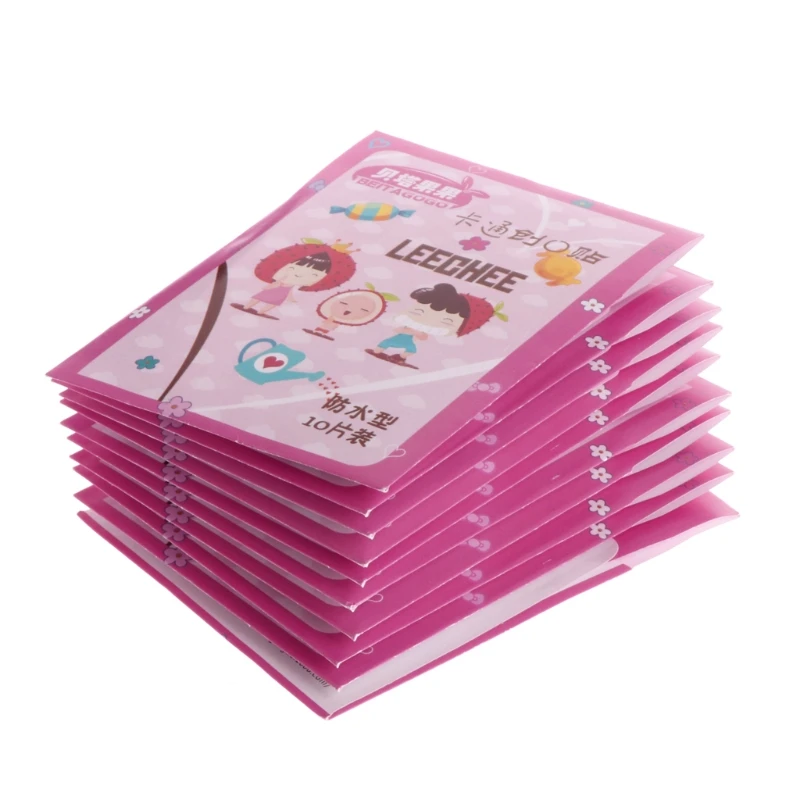 

100Pcs Cartoon Waterproof Bandage Band-Aid Hemostatic Adhesive For Kids Children J25 Drop shipping