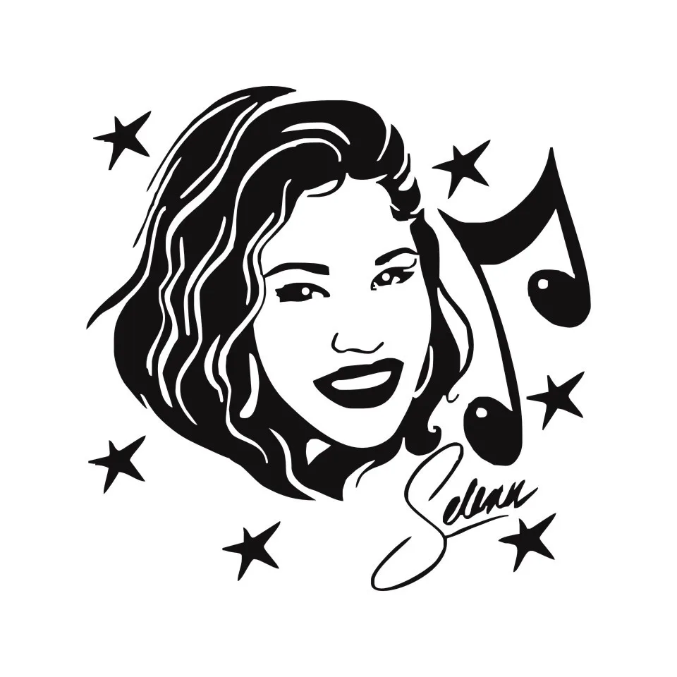 Cunymagos Selena Quintanilla Singer Actress Music Fashion Car Sticker Creative Car Auto Motorcycle Car Vinyl Stickers 13cm13cm (3)