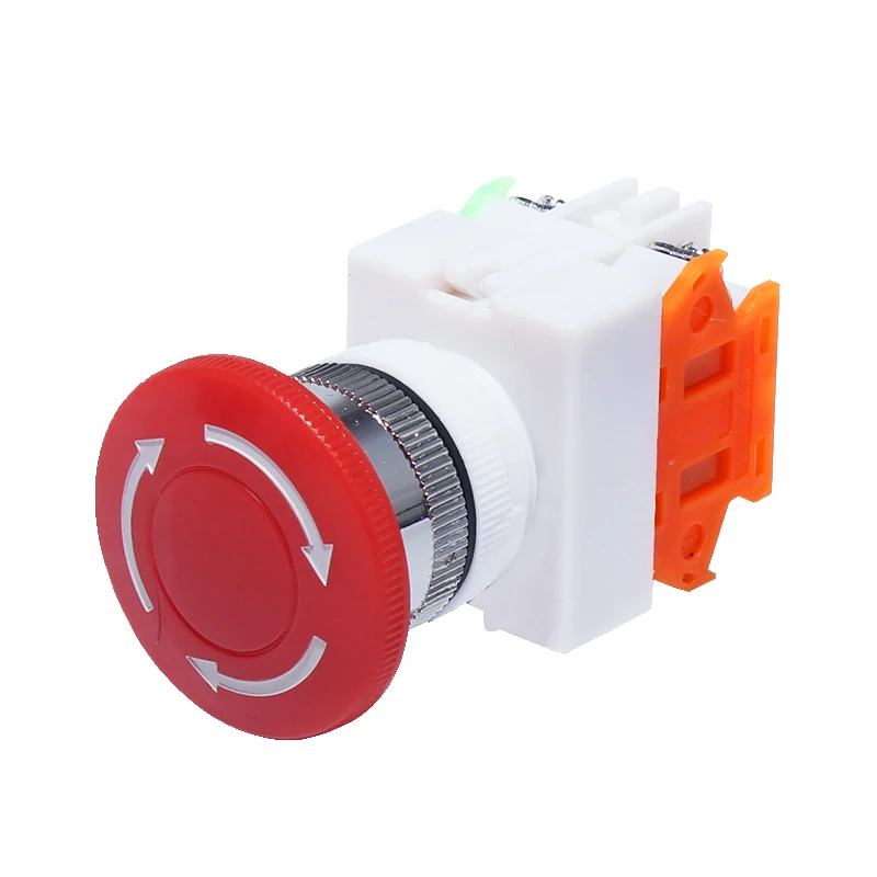 

Mushroom Emergency Stop Push Button Switch NO+NC push locking,turn reset