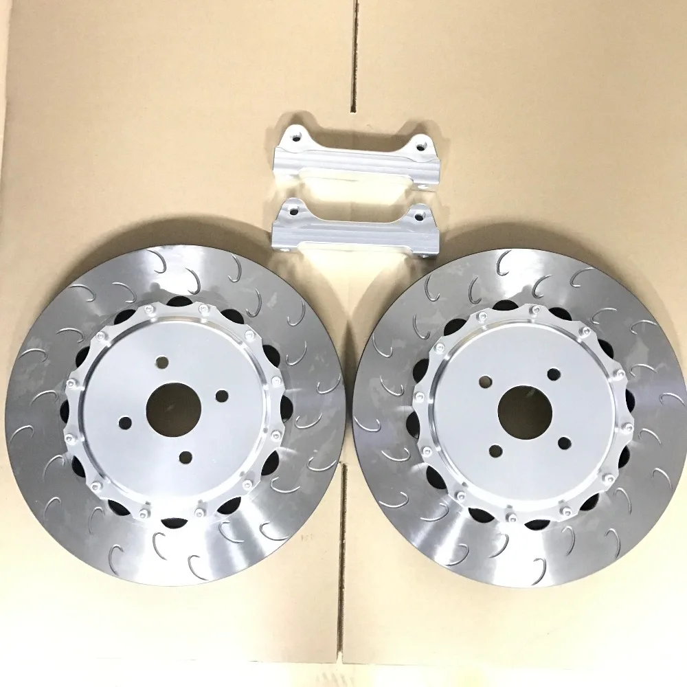 

Jekit Brake rotors 355*32mm with center hats and adaptors for mercedes w210 E320 2000 years for Performance GT6 brake calipers