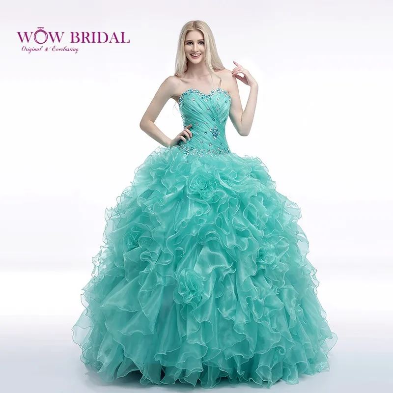 Wowbridal, изящное Пышное Платье, милое платье с открытыми плечами, украшенное кристаллами, из органзы, многоуровневый взъерошенный пышный наряд