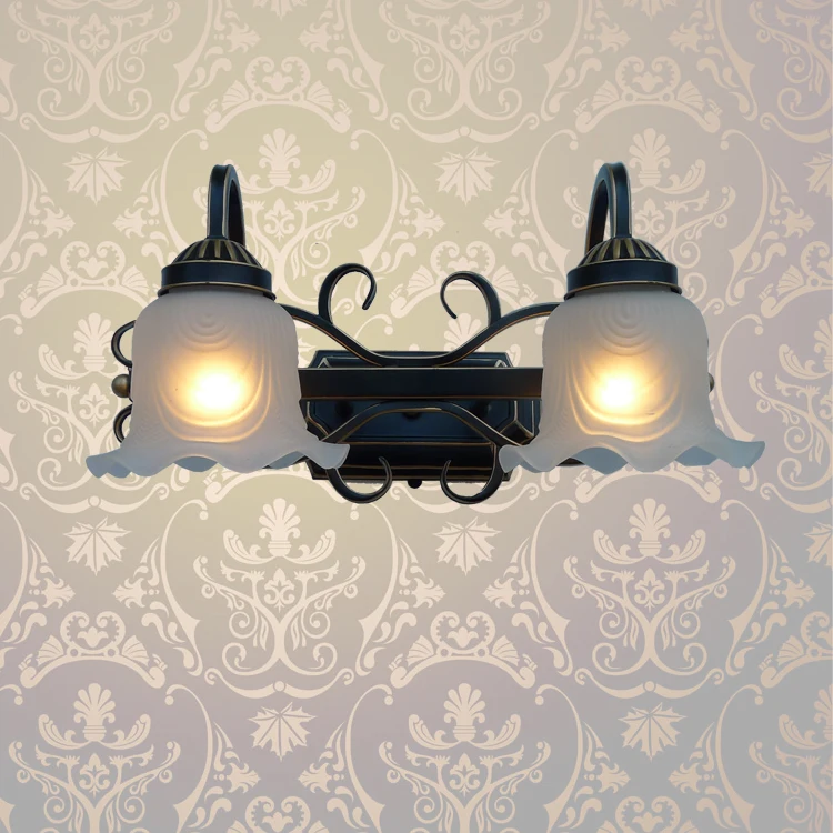 

European indoor iron wall lamp for living room lamps lens headlight corridor hotel restaurant wall lamps FG351