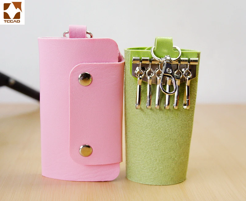 

TCGAD The housekeeper key holder Car Keychain leather Key Case Wallet funda para llaves Cover 2019 New
