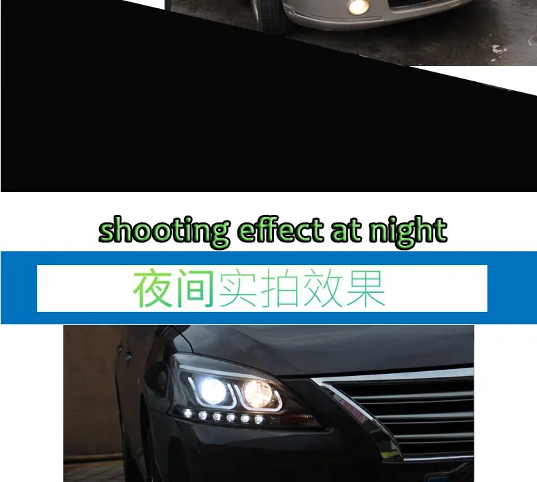 DY_L Автомобиль Стайлинг фара для Nissan Livina 2007-2010 светодиодный фары DRL H7/D2H HID Xenon Биксеноновые линзы