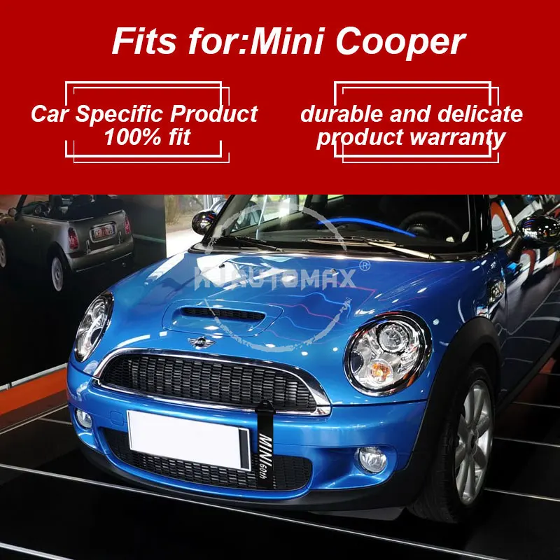 KJAUTOMAX ل ميني كوبر حبل للسحب F55 F56 F60 R55 R56 R60 الأحمر القلب الوردي القلب الأسود الأزرق 60th الذكرى