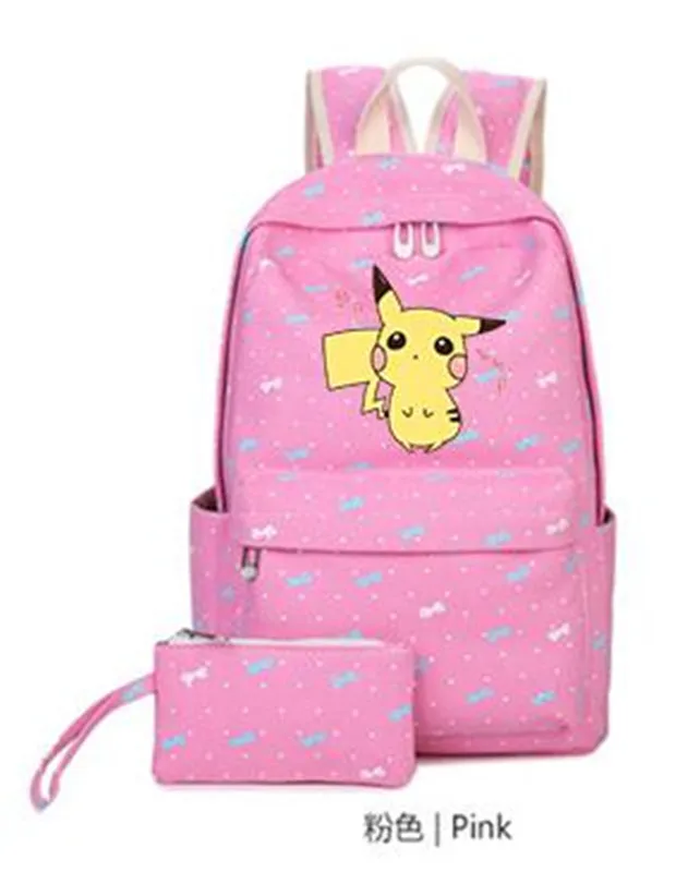 Рюкзак Pokemon сумка Пикачу волновой точки Mochila для ноутбука школьная дорожные сумки