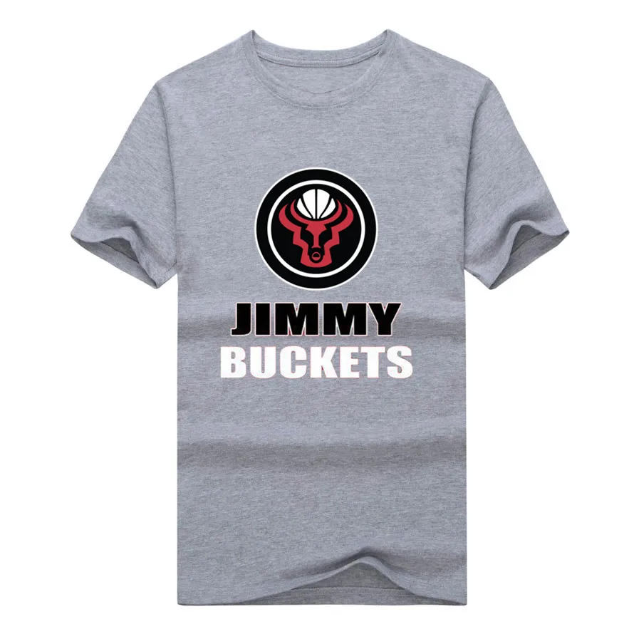 Хит футболка с логотипом Jimmy Butler 100% хлопок модная короткими рукавами и круглым