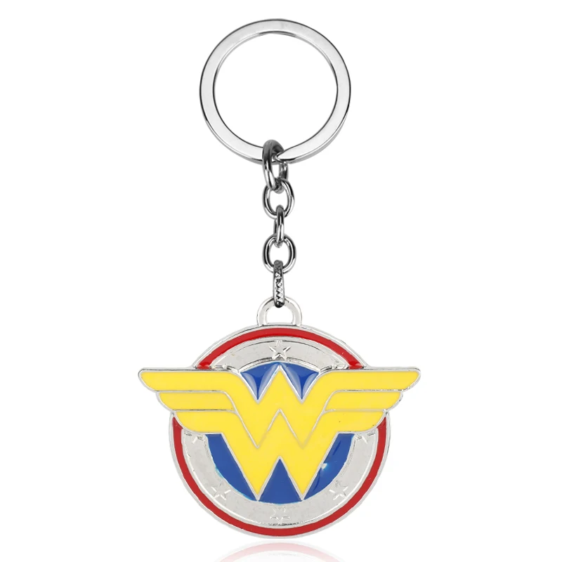 MQCHUN Superhero Keychain Wonder Woman Key Chain Keyring Car Keys Rings