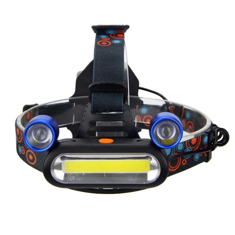 COB LED Headlight Mini Headlamp 3 Modes Head Light Fishing Camping Flashlight Head Lamp 8000Lm Led Torch Head Zaklamp 40DC140