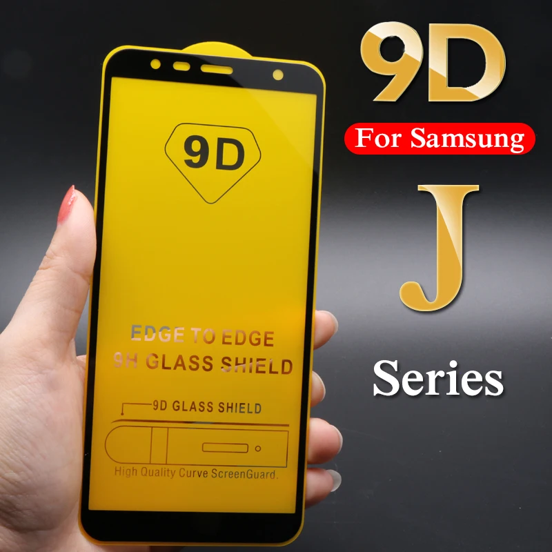 Baixin 9D закаленное стекло для samsung Galaxy J4 J6 J7 J8 защита экрана полное покрытие для Galaxy J2 Core Pro J7 Max Duo