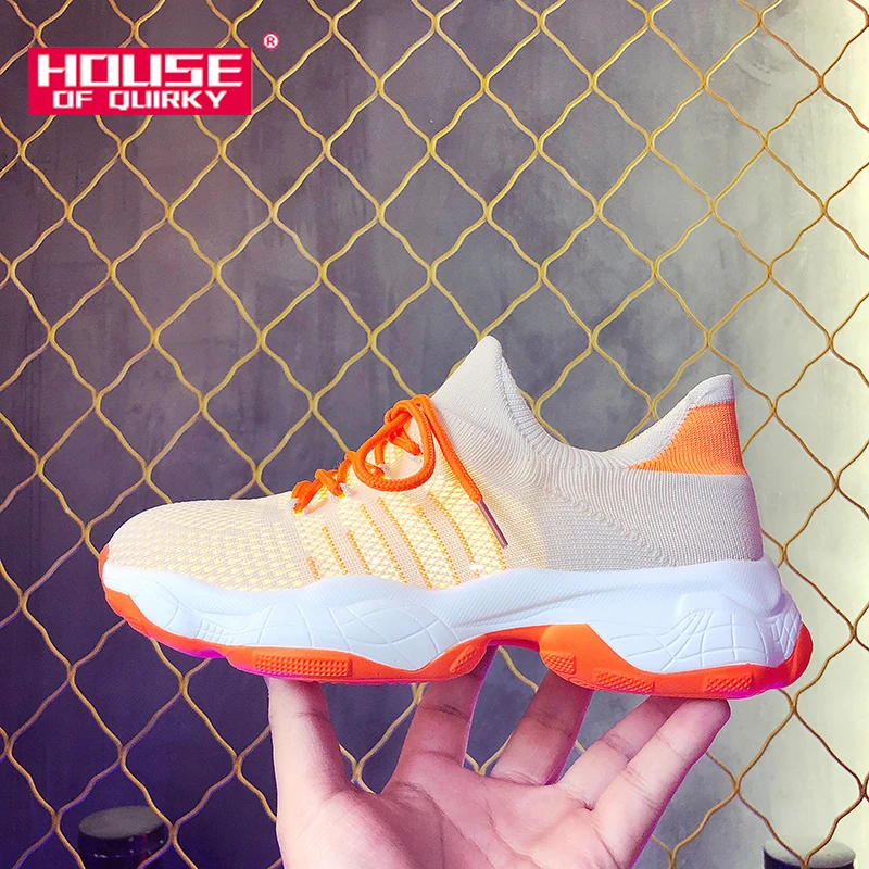 

Woman Breathable Sneakers LightWeight Round Head Vulcanized Shoes Women Casual Platform Shoes Ladies Summer Single Shoes 2019