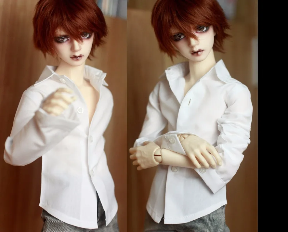 BJD кукла классическая белая рубашка для 1/3 1/4 BJD SD кукла аксессуары Кукла Одежда overshirt - Цвет: Белый