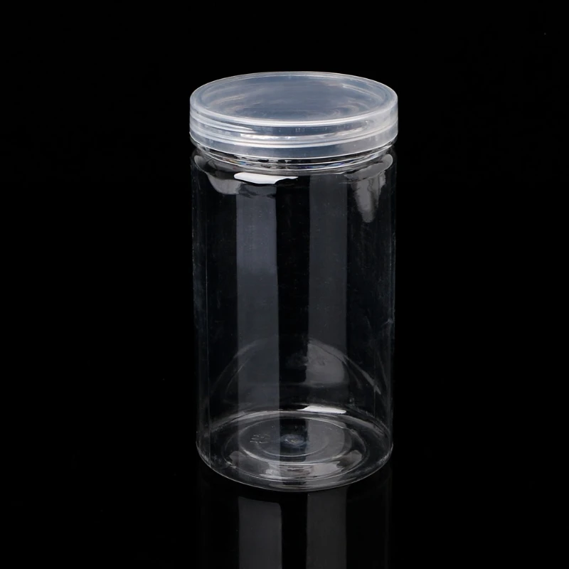 Прозрачный пустой пластиковый контейнер для слизи, пенный светильник, глина, органайзер, банка для макияжа, коробка для ногтей, косметический горшок, бутылка для крема, банка для хранения продуктов - Цвет: 250 ml