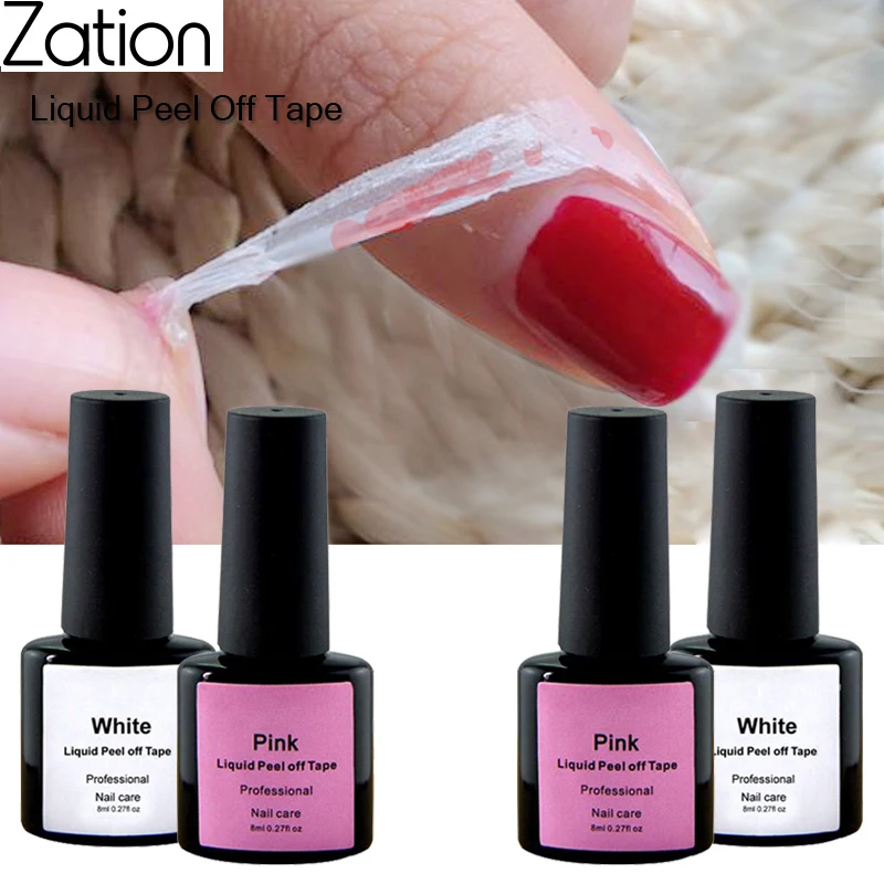 

Zation New Product DIY Manicure Accessories Peel Off Latex Gel Polish Tape Skin Care Varnish Easy Cleaning Peel Off Liquid Glue