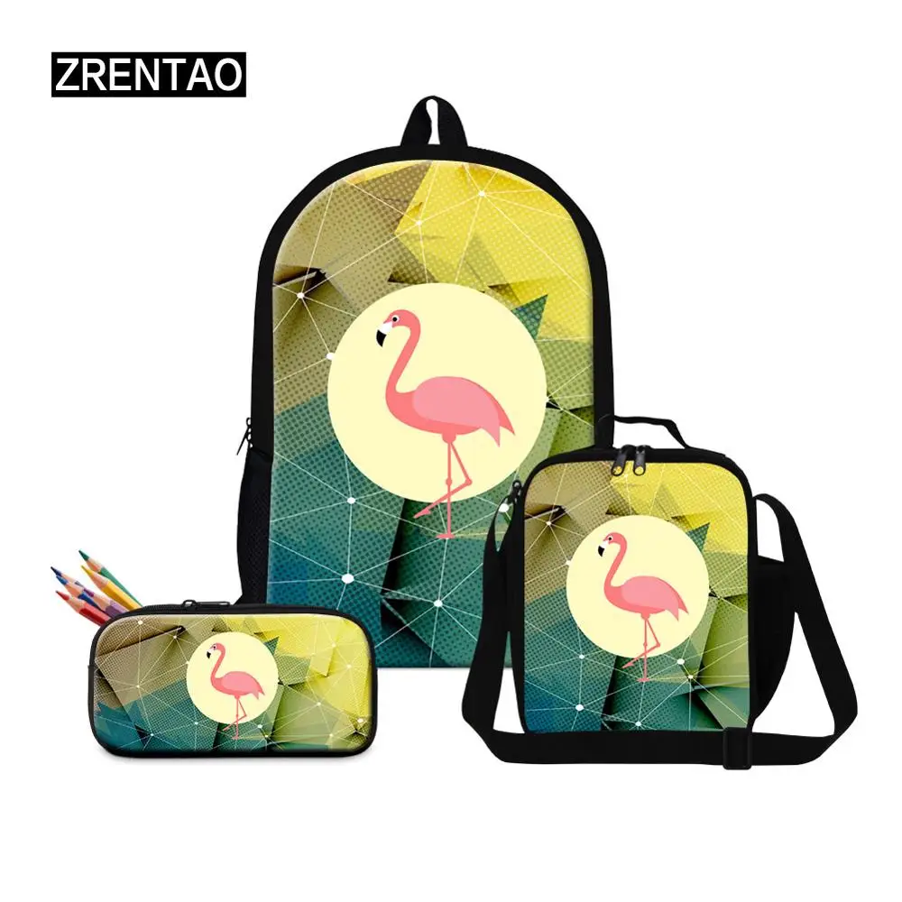 flamingo schoolbag