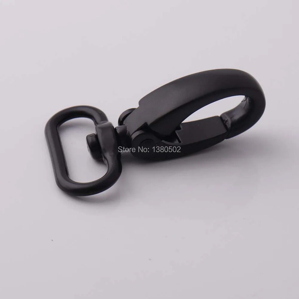 

2pcs 60mm large black color top grade buckle snap hooks key chain dog hook for Bag