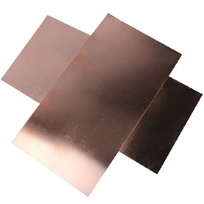 1 un placa de cobre de cobre puro 99.9% hoja de cobre rojo T2 Hoja de Metal Cu 