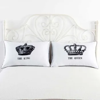 

New Listing Body Pillowcases Mr and Mrs Romantic King Queen Couple Decorative Pillow Cover Valentine's Day Gift 2 piece/one pair