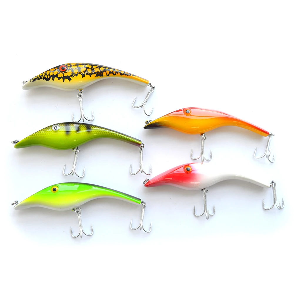 10 pcs Mixed color minnow hard plastic fishing lures Perch Walleye